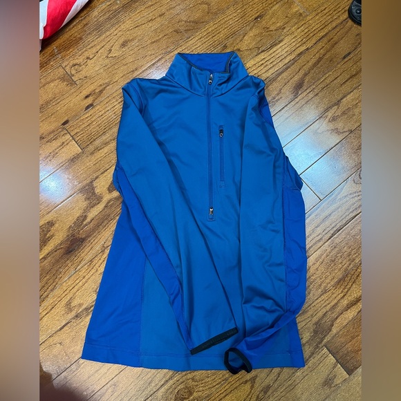 9. Men’s quarter zip lululemon pullover blue performance wear - Picture 7 of 9